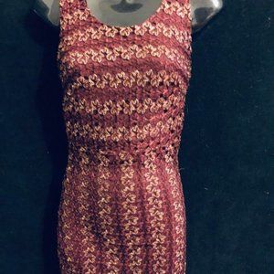 Burgundy and Gold Dress By Just Me